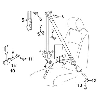 Volkswagen OE - Restraint Systems - Front Seat Belts