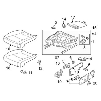 Volkswagen OE - Seats & Tracks - Front Seat Components (Seat Cushion Components)