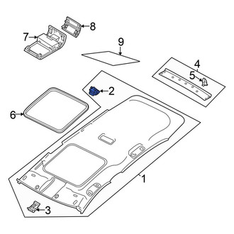 Volkswagen OE - Sunroof Opening Trim Clip