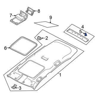 Volkswagen OE - Body C-Pillar Trim Panel Clip