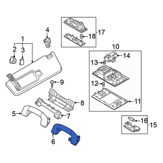 Volkswagen OE - Rear Interior Grab Bar