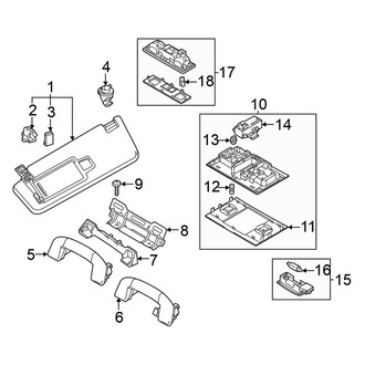 Volkswagen OE - Roof - Interior Trim (Lamps, Handles and Visiors)