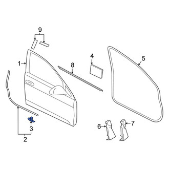 Volkswagen OE - Front Door Seal Clip