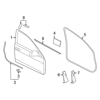 Volkswagen OE - Front Door - Door & Components