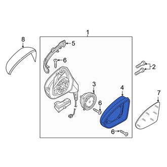 Volkswagen OE - Front Left Door Mirror Housing