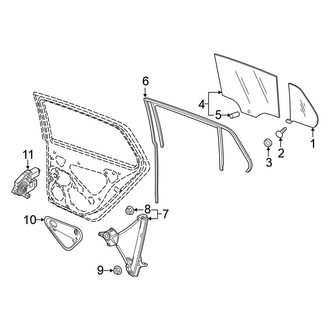 Volkswagen OE - Rear Door - Glass & Hardware