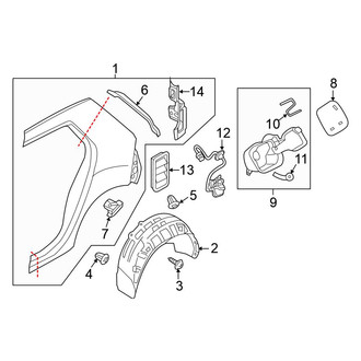 Volkswagen OE - Quarter Panel & Components