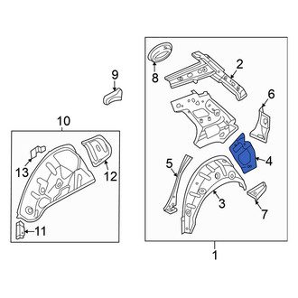 Volkswagen OE - Rear Right Quarter Panel Extension