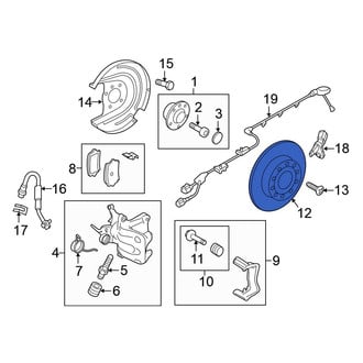 Volkswagen OE - Rear Disc Brake Rotor