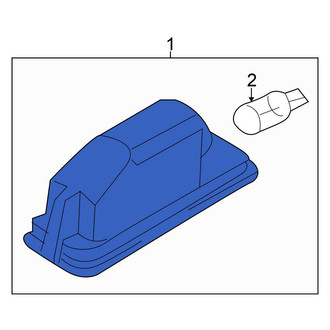 Volkswagen OE - Rear License Plate Light Assembly