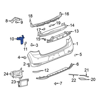 Volkswagen OE - Left Bumper Guide Bracket