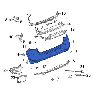 Volkswagen OE - Rear Bumper Cover
