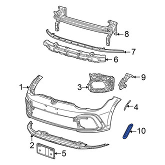 Volkswagen OE - Front Left Outer Reflector Panel