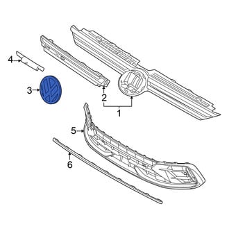 Volkswagen OE - Front Grille Emblem