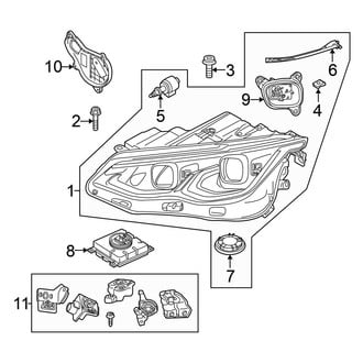 Volkswagen OE - Front Lamps - Headlamps