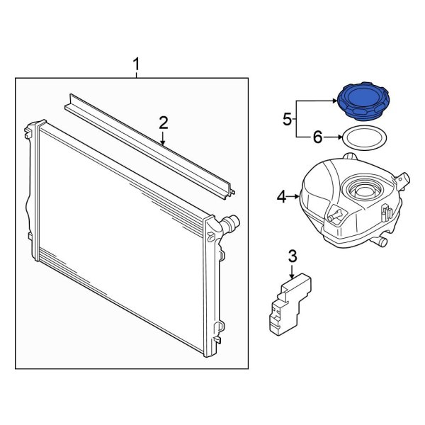 Engine Coolant Reservoir Cap