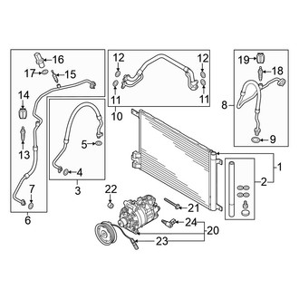 Volkswagen OE - Air Conditioner & Heater - Condenser, Compressor & Lines