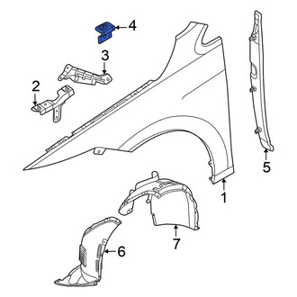 Volkswagen OE - Rear Fender Bracket