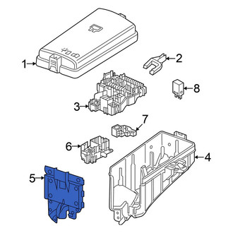 Volkswagen OE - Upper Fuse and Relay Center Cover