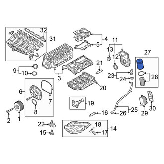 Volkswagen OE - Engine Oil Filter Housing
