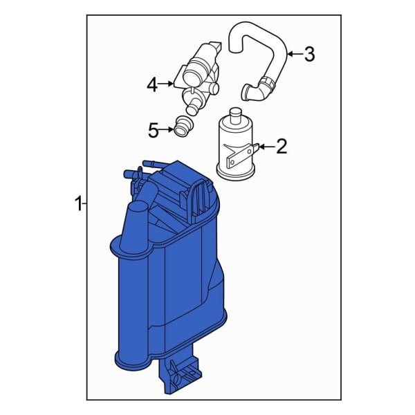 Volkswagen OE 5Q0201797AE Vapor Canister