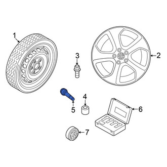 Volkswagen OE - Tire Valve Stem