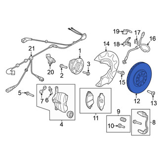 Volkswagen OE - Front Disc Brake Rotor