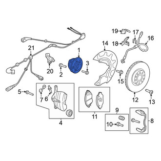 Volkswagen OE - Front Wheel Bearing and Hub Assembly