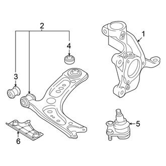 Volkswagen OE - Front Suspension - Suspension Components