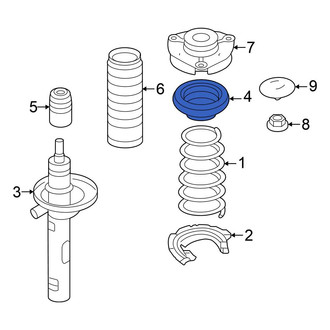Volkswagen OE - Front Suspension Strut Bearing