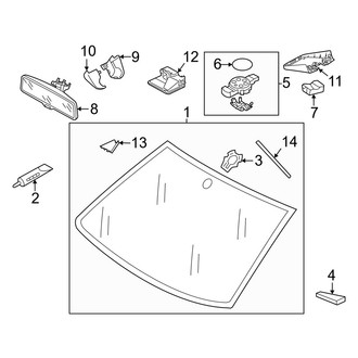 Volkswagen OE - Windshield - Glass