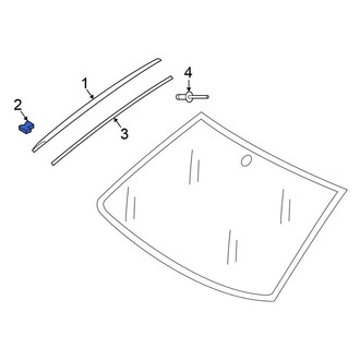Volkswagen OE - Windshield Molding Clip