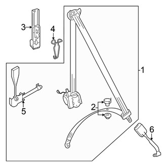 Volkswagen OE - Restraint Systems - Front Seat Belts