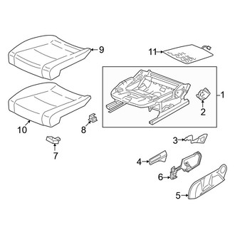Volkswagen OE - Seats & Tracks - Passenger Seat Components (Seat Cushion)