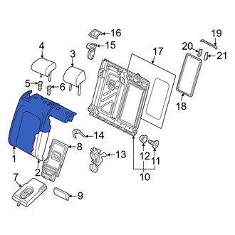 Volkswagen OE - Rear Right Seat Back Cushion Cover