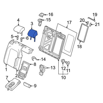 Volkswagen OE - Rear Right Outer Headrest