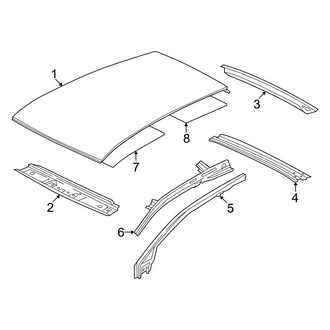 Volkswagen OE - Roof & Components (W/O Sunroof)