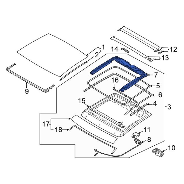 Sunroof Frame