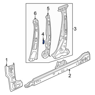 Volkswagen OE - Door Lock Striker Pin Bracket