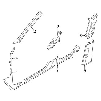 Volkswagen OE - Pillars, Rocker & Floor - Interior Trim