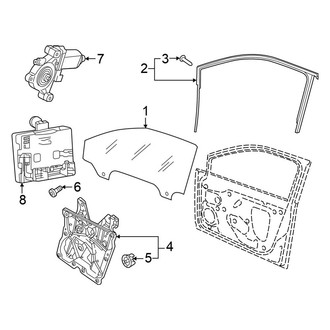 Volkswagen OE - Front Door - Glass & Hardware