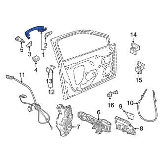 Volkswagen OE - Front Left Outer Exterior Door Handle
