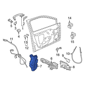 Volkswagen OE - Front Left Door Latch Assembly