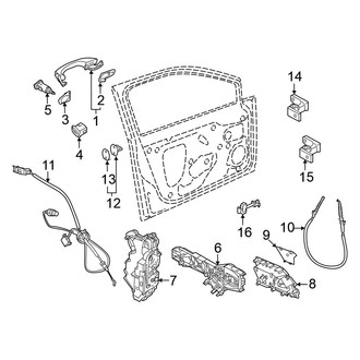 Volkswagen OE - Front Door - Lock & Hardware