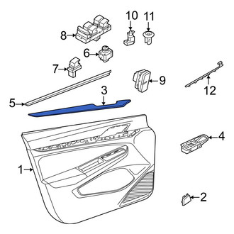 Volkswagen OE - Front Left Door Trim Molding