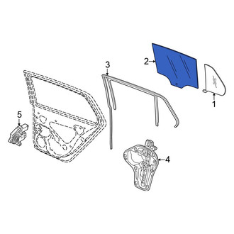 Volkswagen OE - Front Left Door Glass
