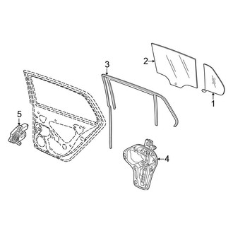 Volkswagen OE - Rear Door - Glass & Hardware