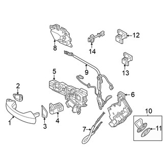 Volkswagen OE - Rear Door - Lock & Hardware