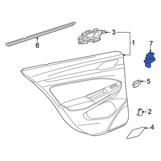 Volkswagen OE - Rear Door Window Switch