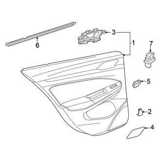 Volkswagen OE - Rear Door - Interior Trim